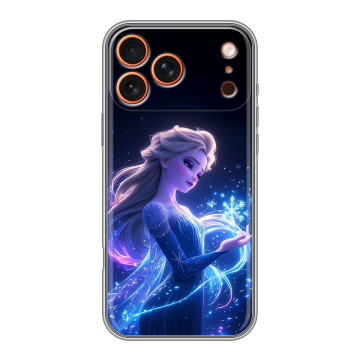 Силиконовый чехол на Iphone 17 Pro с принтом Холодное сердце Frozen Силиконовый чехол на Iphone 17 Pro с принтом Холодное сердце Frozen