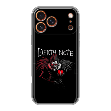 Силиконовый чехол на Iphone 17 Pro с принтом Death note Тетрадь смерти Силиконовый чехол на Iphone 17 Pro с принтом Death note Тетрадь смерти