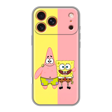 Силиконовый чехол на Iphone 17 Pro с принтом Спанч боб Спанчбоб Силиконовый чехол на Iphone 17 Pro с принтом Спанч боб Спанчбоб