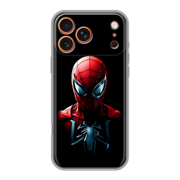 Силиконовый чехол на Iphone 17 Pro с принтом Spiderman Человек паук