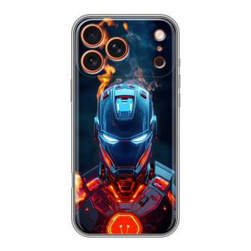 Силиконовый чехол на Iphone 17 Pro с принтом IronMan Железный человек Силиконовый чехол на Iphone 17 Pro с принтом IronMan Железный человек