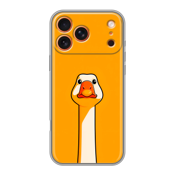 Силиконовый чехол на Iphone 17 Pro с принтом Смешная утка