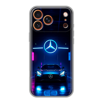 Силиконовый чехол на Iphone 17 Pro с принтом Mercedes Мерседес Силиконовый чехол на Iphone 17 Pro с принтом Mercedes Мерседес