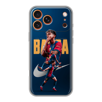Силиконовый чехол на Iphone 17 Pro с принтом Барселона Barca Yamal Силиконовый чехол на Iphone 17 Pro с принтом Барселона Barca Yamal