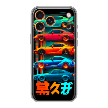 Силиконовый чехол на Iphone 17 Pro с принтом машины тачки