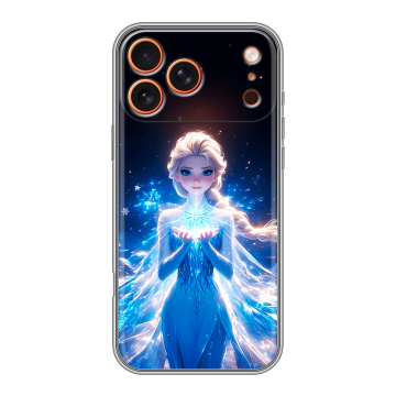 Силиконовый чехол на Iphone 17 Pro с принтом Холодное сердце Frozen Силиконовый чехол на Iphone 17 Pro с принтом Холодное сердце Frozen