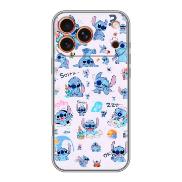 Силиконовый чехол на Iphone 17 Pro с принтом Лило и Стич