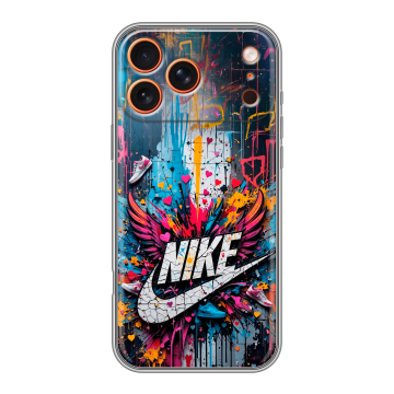 Силиконовый чехол на Iphone 17 Pro с принтом Nike Найк Силиконовый чехол на Iphone 17 Pro с принтом Nike Найк