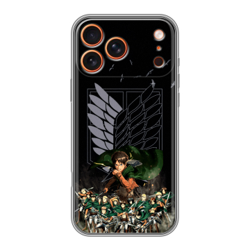Силиконовый чехол на Iphone 17 Pro с принтом Атака титанов Силиконовый чехол на Iphone 17 Pro с принтом Атака титанов