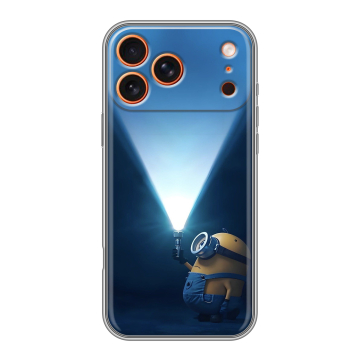 Силиконовый чехол на Iphone 17 Pro с принтом Миньоны Силиконовый чехол на Iphone 17 Pro с принтом Миньоны
