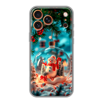 Силиконовый чехол на Iphone 17 Pro с принтом Новый год