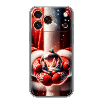 Силиконовый чехол на Iphone 17 Pro с принтом Новый год