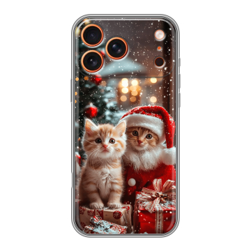 Силиконовый чехол на Iphone 17 Pro с принтом Новый год