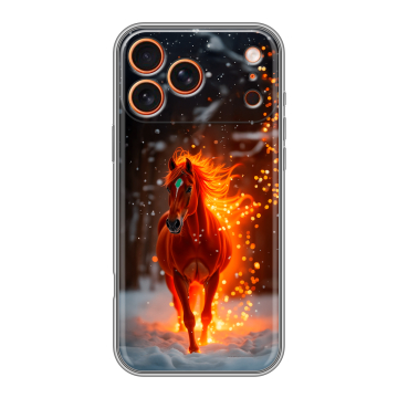 Силиконовый чехол на Iphone 17 Pro с принтом Новый год
