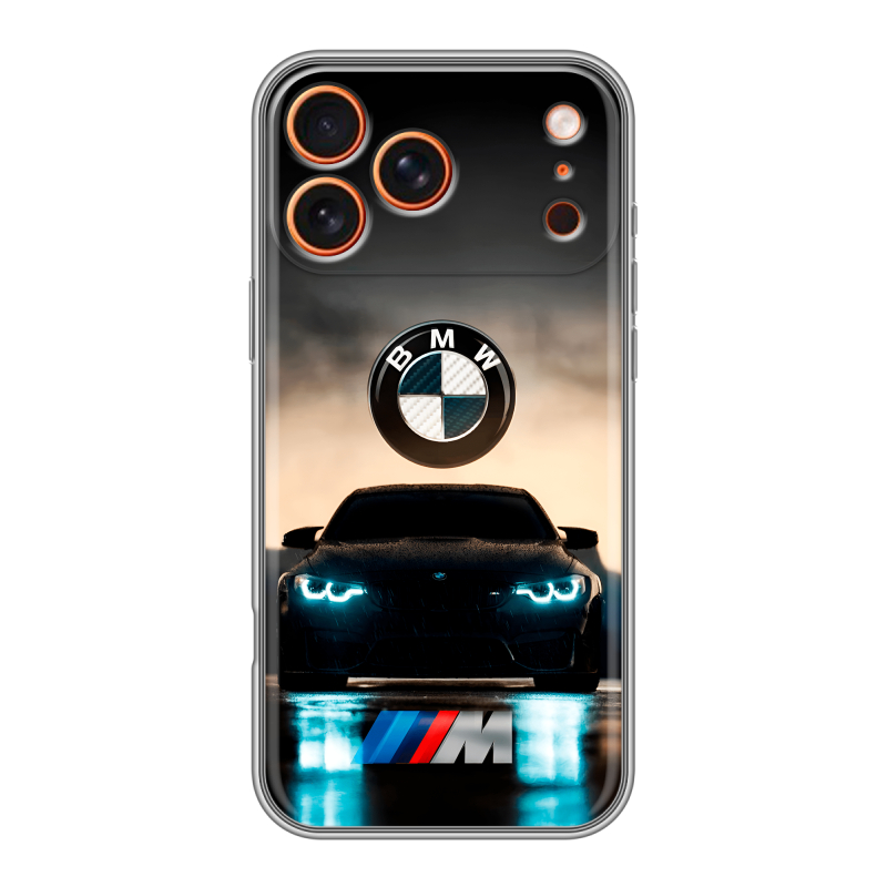 Силиконовый чехол на Iphone 17 Pro с принтом БМВ BMW Силиконовый чехол на Iphone 17 Pro с принтом БМВ BMW