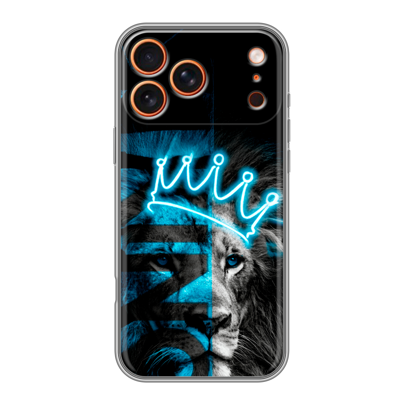 Силиконовый чехол на Iphone 17 Pro с принтом Король лев Силиконовый чехол на Iphone 17 Pro с принтом Король лев