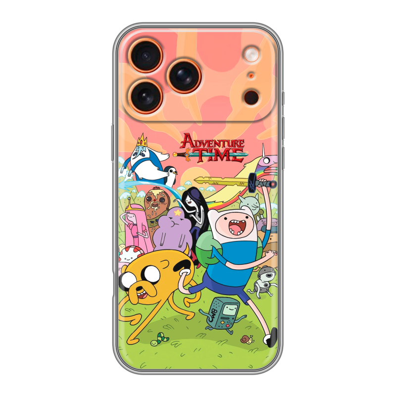 Силиконовый чехол на Iphone 17 Pro с принтом Adventure time Время приключений Силиконовый чехол на Iphone 17 Pro с принтом Adventure time Время приключений