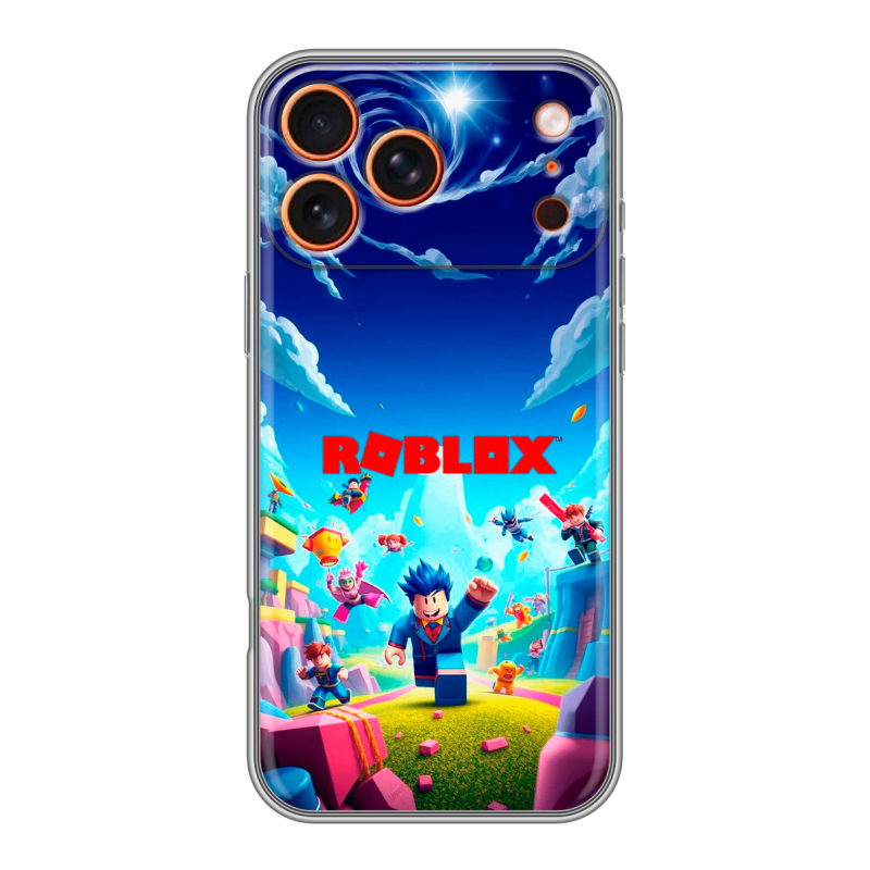 Силиконовый чехол на Iphone 17 Pro с принтом Roblox Роблокс Силиконовый чехол на Iphone 17 Pro с принтом Roblox Роблокс