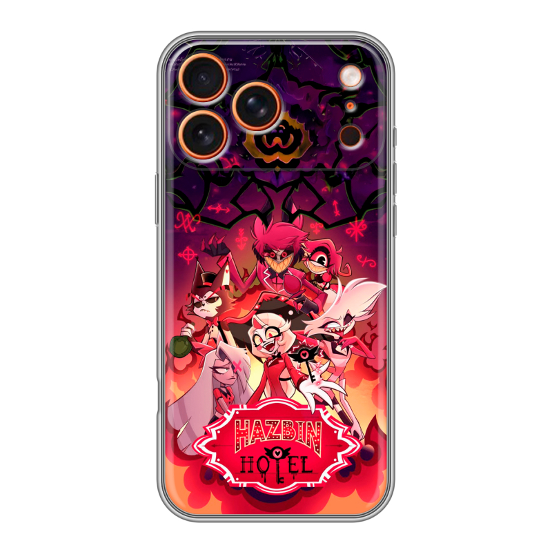 Силиконовый чехол на Iphone 17 Pro с принтом Hazbin Hotel Отель Хазбин Силиконовый чехол на Iphone 17 Pro с принтом Hazbin Hotel Отель Хазбин