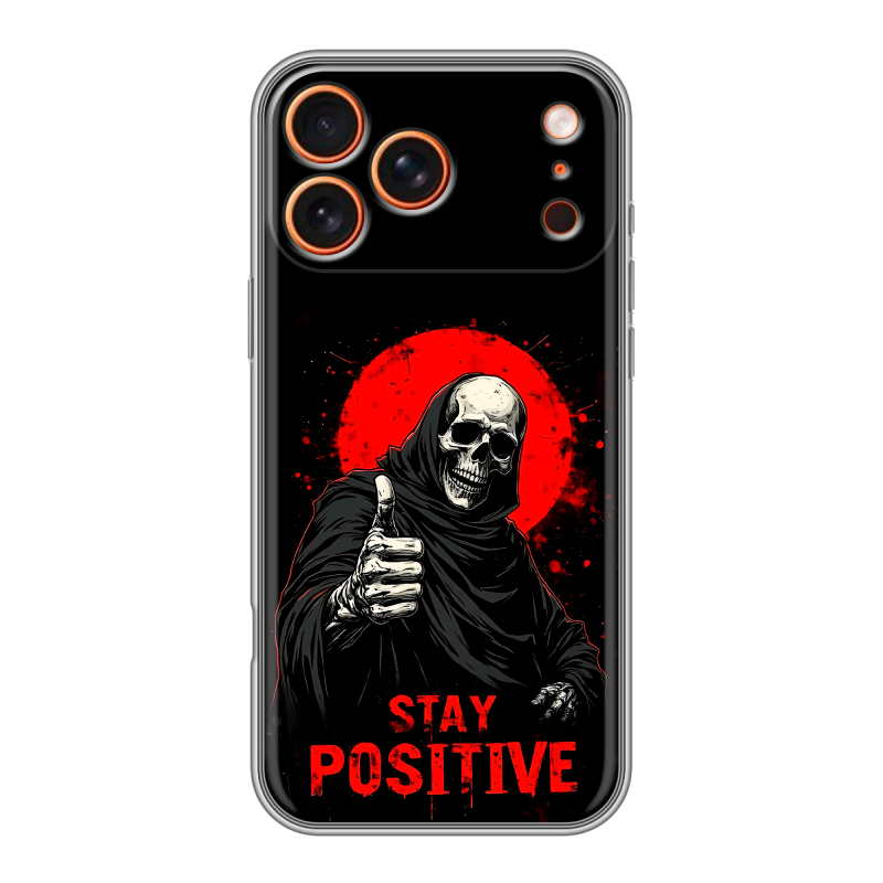 Силиконовый чехол на Iphone 17 Pro с принтом смешной скелет Силиконовый чехол на Iphone 17 Pro с принтом смешной скелет