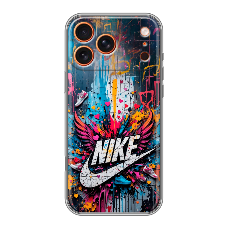 Силиконовый чехол на Iphone 17 Pro с принтом Nike Найк Силиконовый чехол на Iphone 17 Pro с принтом Nike Найк