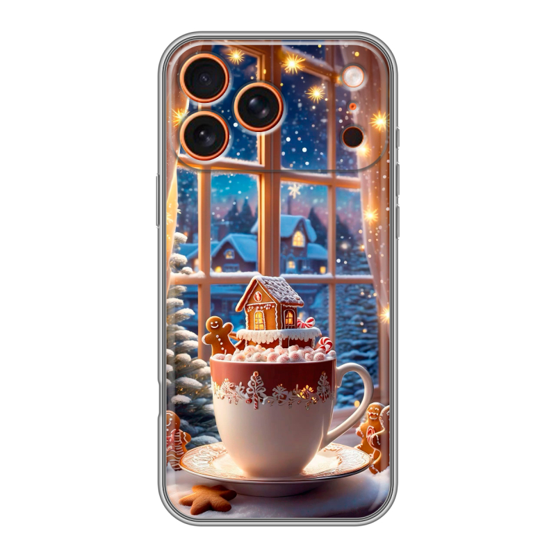 Силиконовый чехол на Iphone 17 Pro с принтом Новый год Силиконовый чехол на Iphone 17 Pro с принтом Новый год