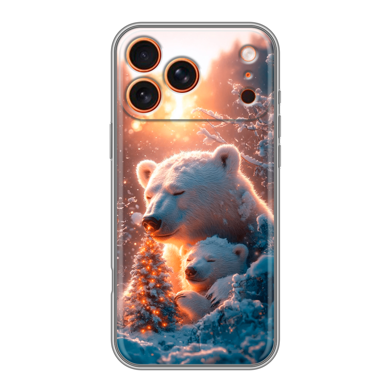 Силиконовый чехол на Iphone 17 Pro с принтом Новый год Силиконовый чехол на Iphone 17 Pro с принтом Новый год