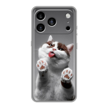 Силиконовый чехол на Iphone 17 Pro Max с принтом Коты Силиконовый чехол на Iphone 17 Pro Max с принтом Коты