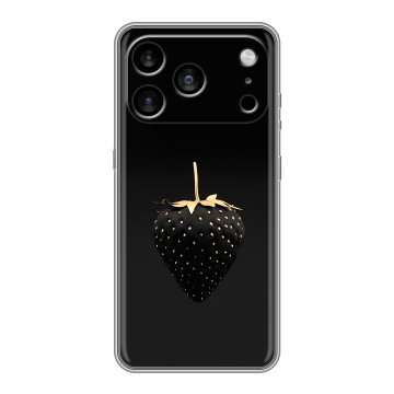 Силиконовый чехол на Iphone 17 Pro Max с принтом Черная клубника Силиконовый чехол на Iphone 17 Pro Max с принтом Черная клубника