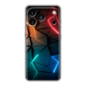 Силиконовый чехол на Iphone 17 Pro Max с принтом Абстракция неон Силиконовый чехол на Iphone 17 Pro Max с принтом Абстракция неон