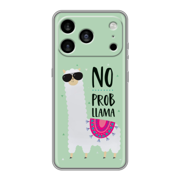 Силиконовый чехол на Iphone 17 Pro Max с принтом Лама Силиконовый чехол на Iphone 17 Pro Max с принтом Лама