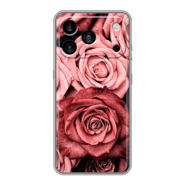 Силиконовый чехол на Iphone 17 Pro Max с принтом Цветы розы Силиконовый чехол на Iphone 17 Pro Max с принтом Цветы розы
