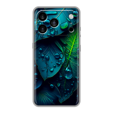 Силиконовый чехол на Iphone 17 Pro Max с принтом Листья Силиконовый чехол на Iphone 17 Pro Max с принтом Листья