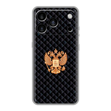 Силиконовый чехол на Iphone 17 Pro Max с принтом Герб России принт Силиконовый чехол на Iphone 17 Pro Max с принтом Герб России принт