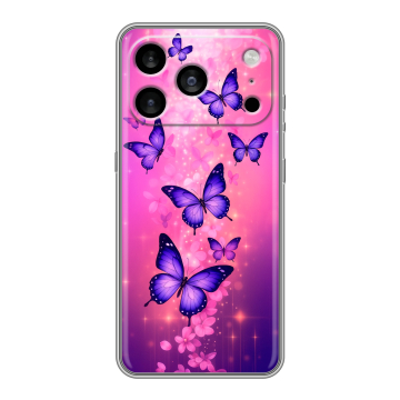 Силиконовый чехол на Iphone 17 Pro Max с принтом Бабочки Силиконовый чехол на Iphone 17 Pro Max с принтом Бабочки