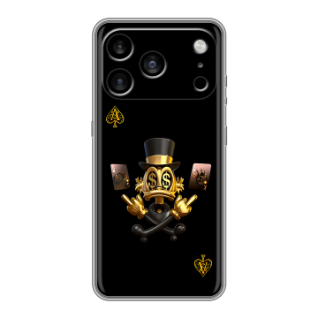 Силиконовый чехол на Iphone 17 Pro Max с принтом Золотой скрудж макдак