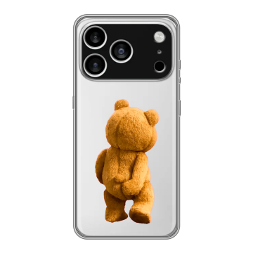 Силиконовый чехол на Iphone 17 Pro Max с принтом Медведь Силиконовый чехол на Iphone 17 Pro Max с принтом Медведь
