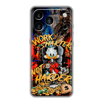 Силиконовый чехол на Iphone 17 Pro Max с принтом Дональд Дак Деньги Силиконовый чехол на Iphone 17 Pro Max с принтом Дональд Дак Деньги