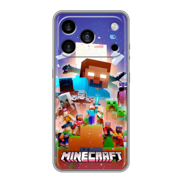 Силиконовый чехол на Iphone 17 Pro Max с принтом Майнкрафт Minecraft Силиконовый чехол на Iphone 17 Pro Max с принтом Майнкрафт Minecraft