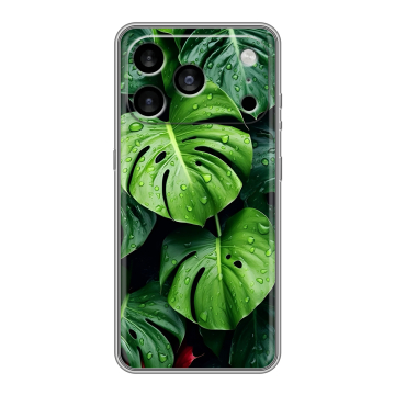 Силиконовый чехол на Iphone 17 Pro Max с принтом Листья Силиконовый чехол на Iphone 17 Pro Max с принтом Листья