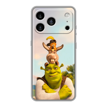 Силиконовый чехол на Iphone 17 Pro Max с принтом Шрек Shrek