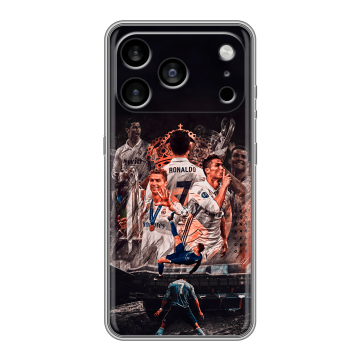 Силиконовый чехол на Iphone 17 Pro Max с принтом Реал Роналдо Real Ronaldo