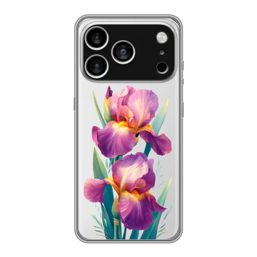 Силиконовый чехол на Iphone 17 Pro Max с принтом Цветы орхидеи