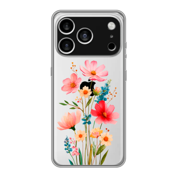 Силиконовый чехол на Iphone 17 Pro Max с принтом Цветы