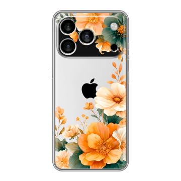 Силиконовый чехол на Iphone 17 Pro Max с принтом Цветы принт