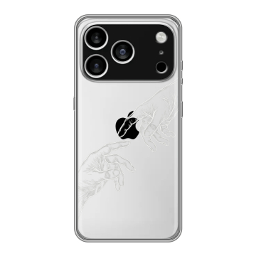 Силиконовый чехол на Iphone 17 Pro Max с принтом Сотворение мира