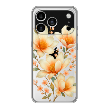 Силиконовый чехол на Iphone 17 Pro Max с принтом Цветы