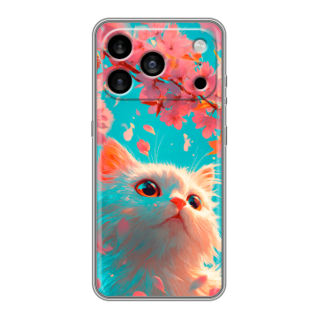 Силиконовый чехол на Iphone 17 Pro Max с принтом Красивый кот