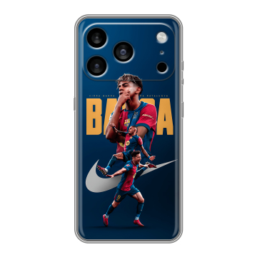 Силиконовый чехол на Iphone 17 Pro Max с принтом Барселона Barca Yamal Силиконовый чехол на Iphone 17 Pro Max с принтом Барселона Barca Yamal