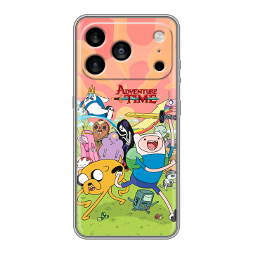 Силиконовый чехол на Iphone 17 Pro Max с принтом Adventure time Время приключений